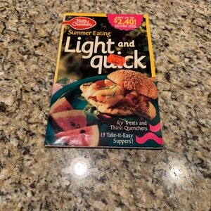Vintage Betty Crocker Summer Eating Light and Quick Cookbook Magazine